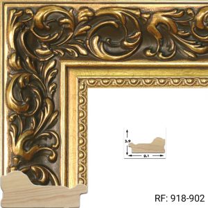 GRABADA ORO PATINADA