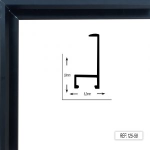 NEGRO MATE 17x35mm ALUMINIO