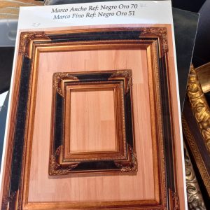 Marco de Estilo ancho Oro 70 - Oro 43