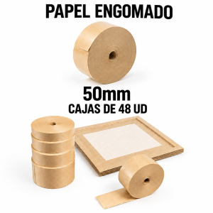 Papel engomado 50mm