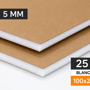C.Pluma 5mm blanco/kraf